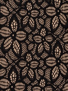 Кружевная эластичная ткань «Пятилистник», 170 мм, 2.7±0.5 м, чёрная - Фото 3