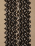 Кружево гипюровое, 80 мм, 6.8±0.5 м, цвет чёрный - Фото 2