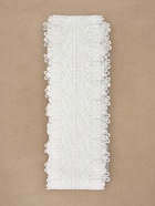 Кружево гипюровое, 80 мм, 6.8±0.5 м, белое - Фото 3