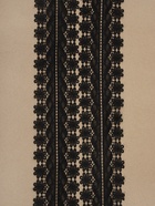 Кружево гипюровое, 80 мм, 6.8±0.5 м, цвет чёрный - Фото 2