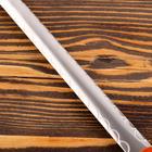 Шумовка для казана Шафран, 43 см, диаметр 16 см, узбекская, с деревянной ручкой, металл - Фото 3