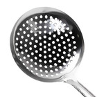 Шумовка для казана Шафран, 43 см, диаметр 16 см, узбекская, с деревянной ручкой, металл - Фото 12