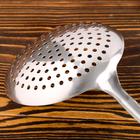 Шумовка для казана Шафран, 43 см, диаметр 16 см, узбекская, с деревянной ручкой, металл - Фото 6