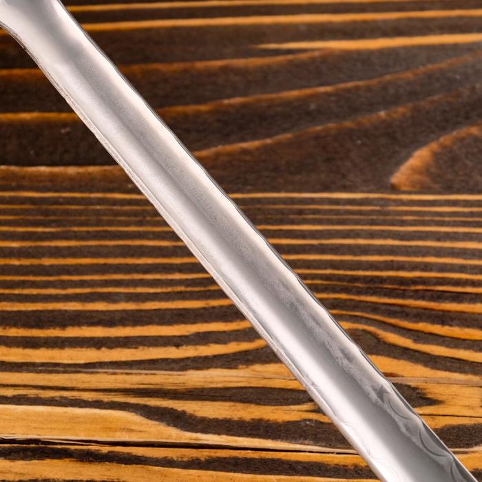 Шумовка для казана узбекская 43см, диаметр 16см, с деревянной ручкой - фото 1886546063