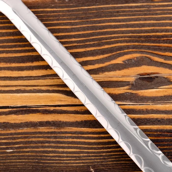 Поварешка для казана узбекская 42см, диаметр 12см с деревянной ручкой - фото 1905710577