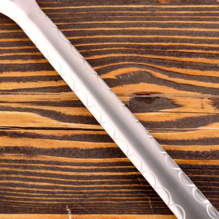 Шумовка для казана узбекская 43см, диаметр 12см, с деревянной ручкой - фото 1907159749