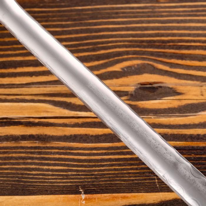 Шумовка для казана узбекская 43см, диаметр 12см, с деревянной ручкой - фото 1907159753