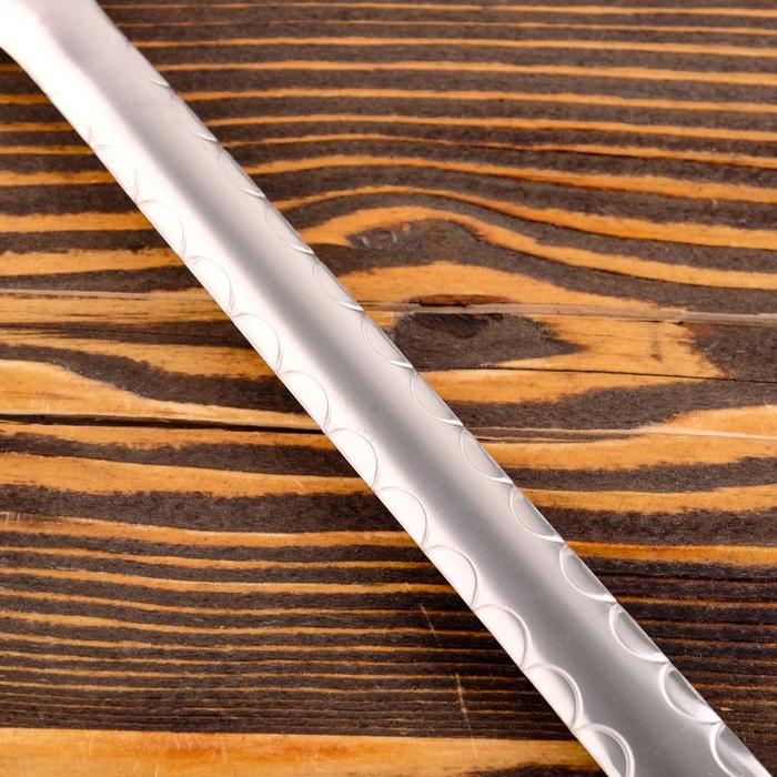 Шумовка для казана узбекская 48см, диаметр 17см, с деревянной ручкой - фото 1885085613