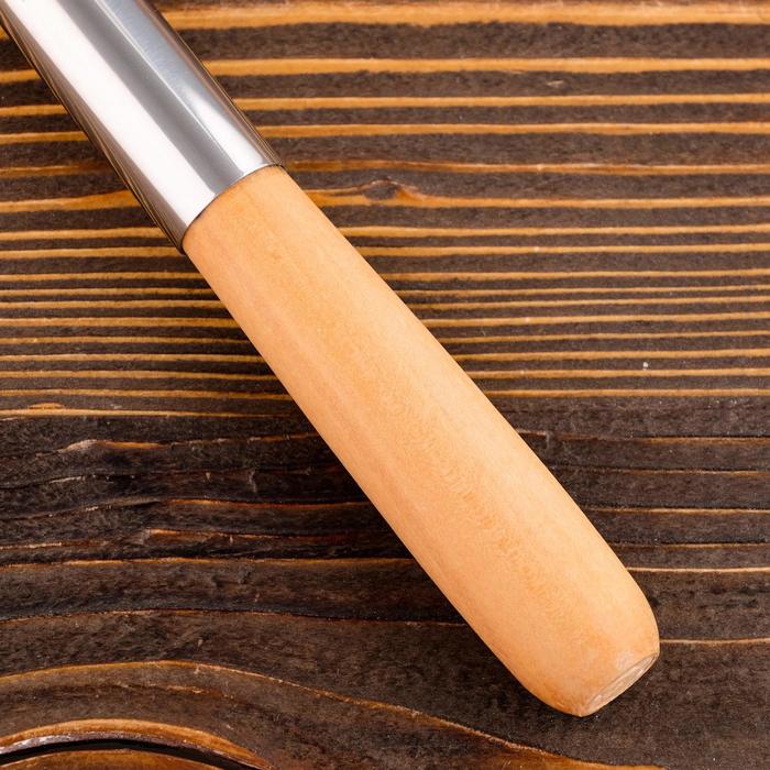 Поварешка для казана узбекская 46см, светлая деревянная ручка - фото 1905710610