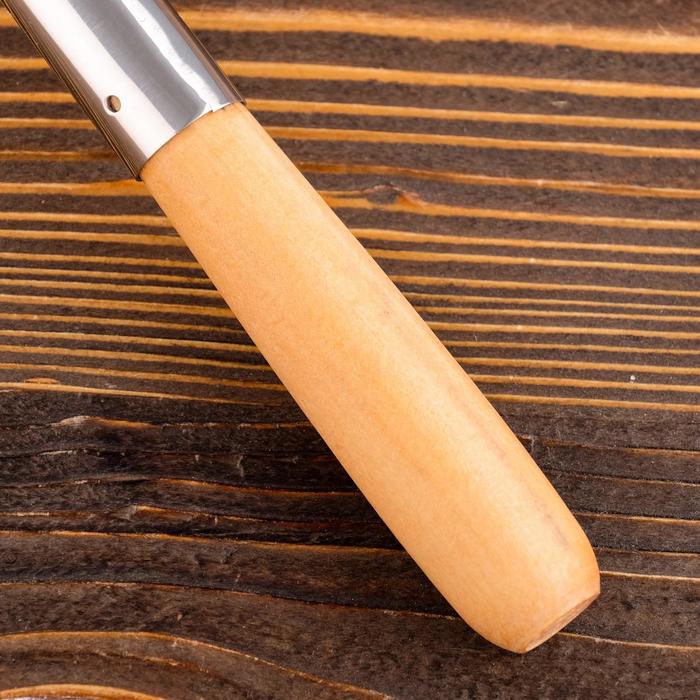 Поварешка для казана узбекская 46см, светлая деревянная ручка - фото 1905710614