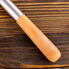 Шумовка для казана узбекская 53см, диаметр 15см, светлая деревянная ручка - фото 4315620