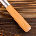Шумовка для казана узбекская 53см, диаметр 15см, светлая деревянная ручка - Фото 8
