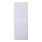 Блокнот А6, 40 листов, в клетку, на гребне, METALLIC "Фиолетовый", обложка бумвинил, блок офсет 5463816