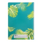 Тетрадь А4, 96 листов в клетку на гребне «Тропические листья», обложка мелованный картон, блок офсет, МИКС  (артикул 5463856)  большой выбор товаров оптом и в розницу по низким ценам с доставкой