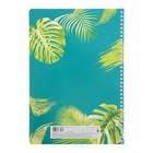 Тетрадь А4, 96 листов в клетку на гребне «Тропические листья», обложка мелованный картон, блок офсет, МИКС  (артикул 5463856)  большой выбор товаров оптом и в розницу по низким ценам с доставкой