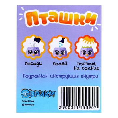 Набор для опытов, для детей «Пташки, выращиваем травку», растение в фиолетовом горшочке