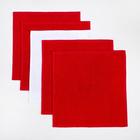 Набор полотенец в корзинке Этель «Снежинка» 30х30 см-5 шт - фото 27409867