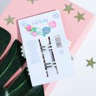 Заколки для волос «Будь стильной кисой», 2 шт, 7 х 2,5 см - Фото 4