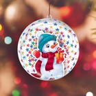 Ёлочный шар своими руками на новый год «Снеговик», новогодний набор для творчества - Фото 2