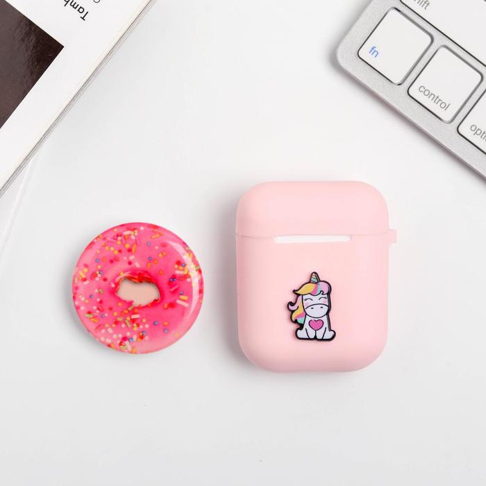 Чехол для наушников и попсокет «Единорог», 15,5 х 11 см - Фото 1