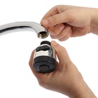 Аэратор ZEIN, с регулировкой потока, 2 режима, клавишный, пластик - Фото 12