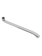 Излив для смесителя ZEIN, 3/4", изогнутый, нерж. сталь, 40 см, аэратор пластик - Фото 3