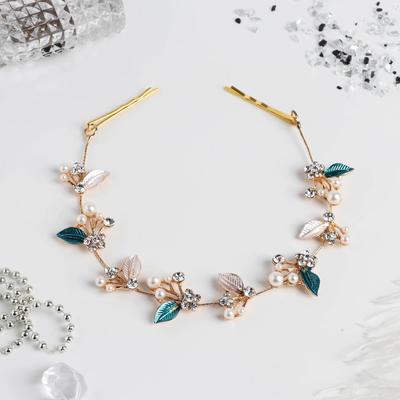 Аксессуар для волос «Благородность», листики, 27 см