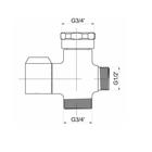 Дивертор ZEIN Z741, для смесителя, корпус цинк, керамика, цвет хром - Фото 5