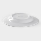 Тарелка фарфоровая глубокая Доляна «Роза», d=20 см, цвет белый - Фото 3