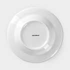 Тарелка фарфоровая глубокая Доляна «Роза», d=20 см, цвет белый - Фото 4