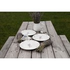 Тарелка обеденная Доляна «Лаванда», d=25.3 см, фарфор, белая - Фото 4