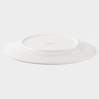 Тарелка обеденная Доляна «Лаванда», d=25.3 см, фарфор, белая - Фото 3