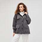 Жакет женский цвет серый, р-р 50 - фото 809297302