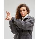 Жакет женский цвет серый, р-р 50 - фото 809297308