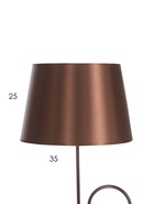 Торшер напольный BayerLux «3601/2», 2×15 Вт, Е27, коричневый - Фото 5