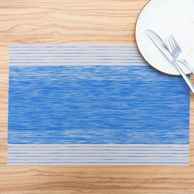 Салфетка сервировочная на стол «Космос», 45×30 см, цвет синий