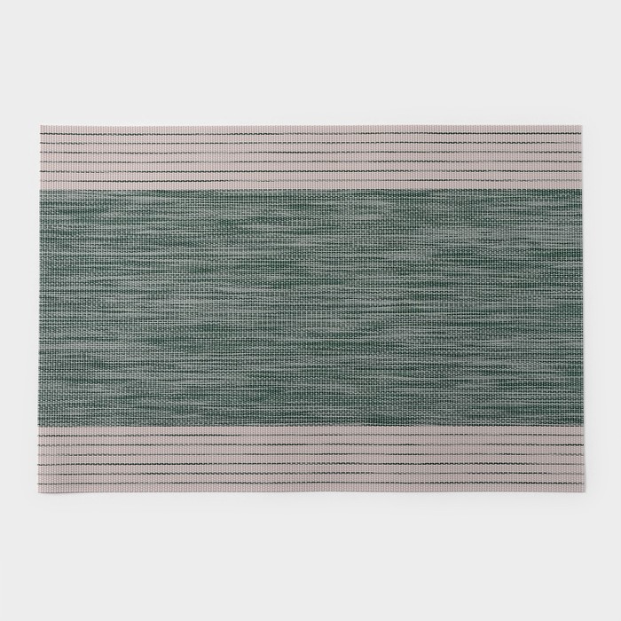 Салфетка сервировочная на стол «Космос», 45×30 см, цвет зелёный