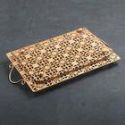 Поднос сервировочный «Золотые цветы», 45×26×6 см, цвет золотой - Фото 2