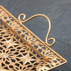 Поднос сервировочный «Золотые цветы», 45×26×6 см, цвет золотой - Фото 3