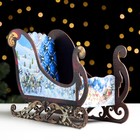 Шкатулка-подарочная «Сани новогодние», 28×11.5×20 см, МИКС - Фото 1