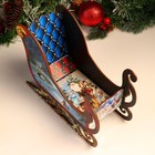 Шкатулка-подарочная «Сани новогодние», 28×11.5×20 см, МИКС - Фото 5