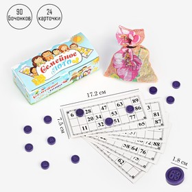 Русское лото "Время игры", 24 карточки, карточка 17.2 х 7.5 см, фишки микс