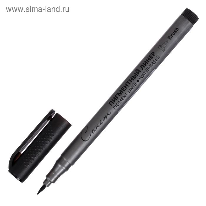 Ручка-кисть капиллярная ЗХК "Сонет", чёрный, 2341651 - Фото 1