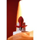 Анальная вибропробка Glam, силикон, цвет красный, размер 9,7 см, d=4 см - Фото 8