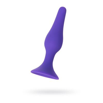 Анальная пробка, силикон, цвет фиолетовый, 12,5 см