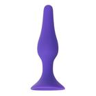 Анальная пробка, силикон, цвет фиолетовый, 12,5 см - Фото 2