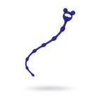 Анальная цепочка ToDo by Toyfa Froggy, силикон, цвет синий, 27,4 см, d=1,4 см - Фото 1