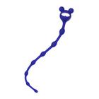 Анальная цепочка ToDo by Toyfa Froggy, силикон, цвет синий, 27,4 см, d=1,4 см - Фото 2