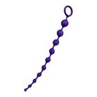 Анальная цепочка ToDo by Toyfa Grape, силикон, цвет фиолетовый, 35 см, d=2,7 см - Фото 2