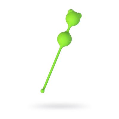 Вагинальные шарики Toyfa A-toys, силикон, цвет зелёный, d=2,7 см